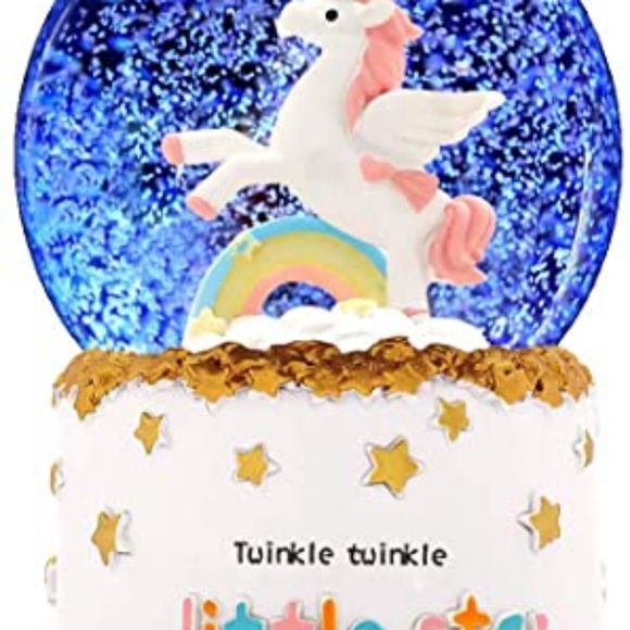 Unicorn Snow Globe, 3.14 Inch Unicorn Music Snow Globes with Automatic Snowfull - Picture 5 of 5